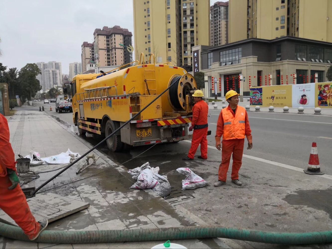 郯城排污管道清淤-管道清洗